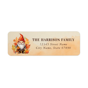 Cute Turkey Pumpkins Return Address Labels