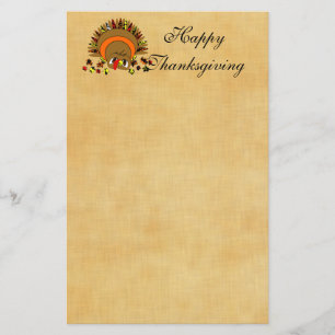 Cute Turkey Stationery