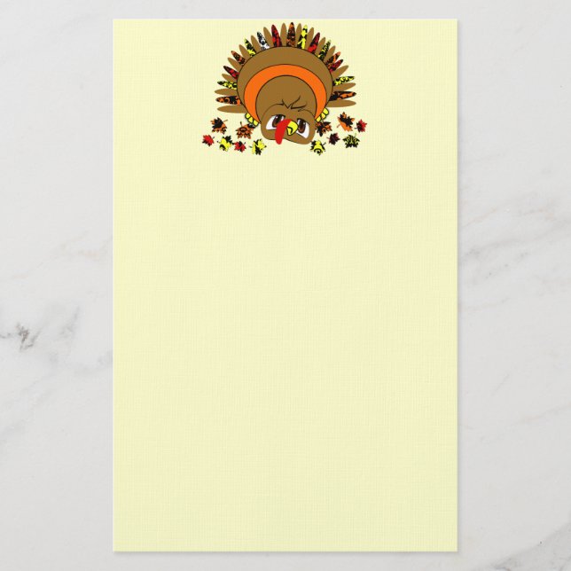 Cute Turkey Stationery (Front)
