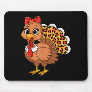 Cute Turkey Thanksgiving Lgrim Turkey Day Women Gi Mouse Pad