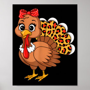 Cute Turkey Thanksgiving Lgrim Turkey Day Women Gi Poster