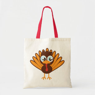 Cute Turkey Tote Bag