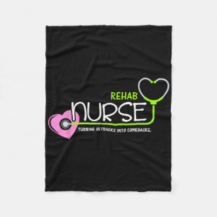 Cute Turning Setbacks Into Comebacks For Rehab Nur Fleece Blanket