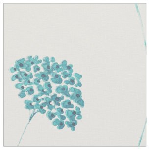 Cute Turquoise Flowers Fabric
