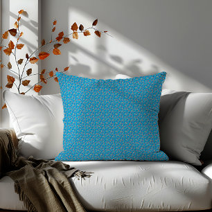 Cute turquoise Minimalist butterfly accent blue Cushion