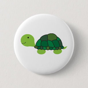 Cute Turtle 6 Cm Round Badge