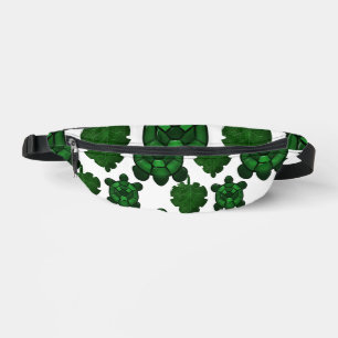 Cute turtle and leaves pattern bum bags