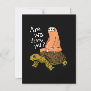 Cute Turtle And Sloth Back to School gift From Mum Invitation