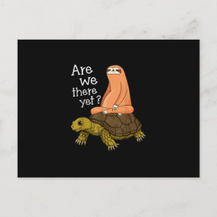 Cute Turtle And Sloth Back to School gift From Mum Postcard
