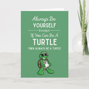 Cute Turtle Cards Funny Humour Animal Reptile Love