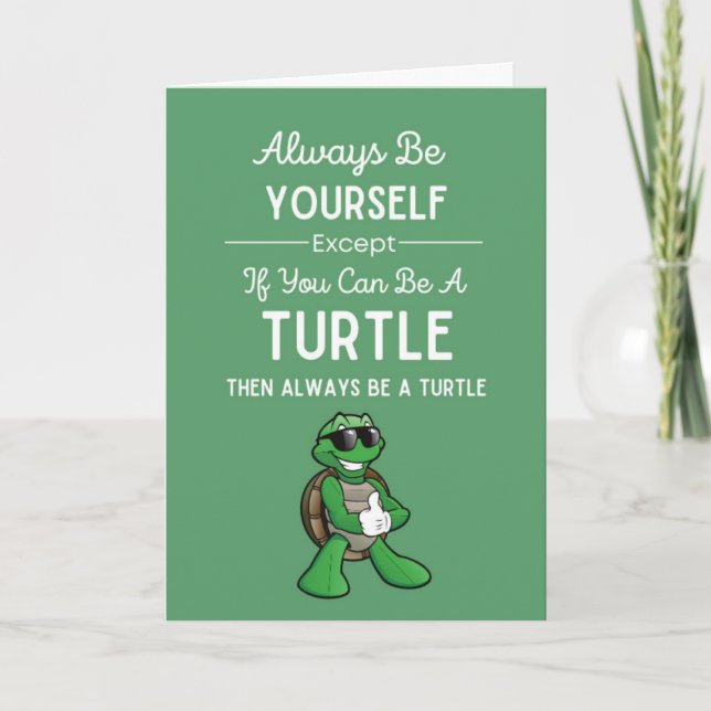 Cute Turtle Cards Funny Humour Animal Reptile Love (Front)