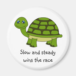 Cute Turtle Cartoon Magnet