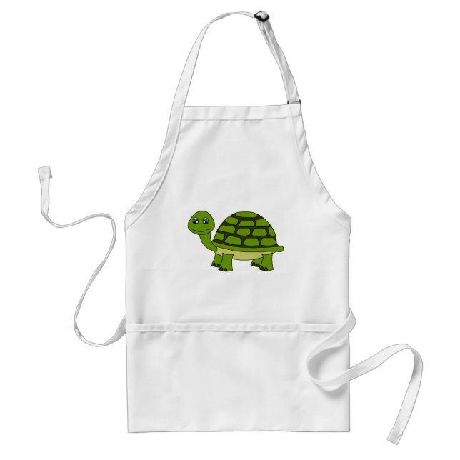 Cute Turtle Cartoon Standard Apron (Front)