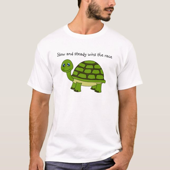 Cute Turtle Cartoon T-Shirt (Front)