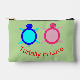 Cute Turtle Couple Accessory Pouch