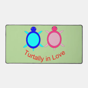 Cute Turtle Couple Desk Mat