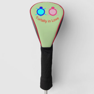 Cute Turtle Couple Golf Head Cover