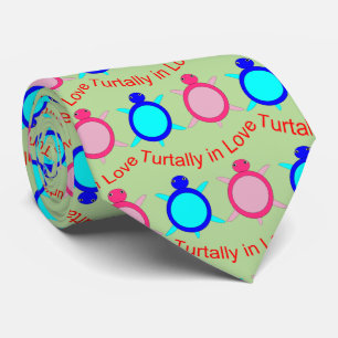 Cute Turtle Couple Tie