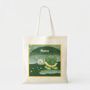 Cute Turtle Custom Tote Bag