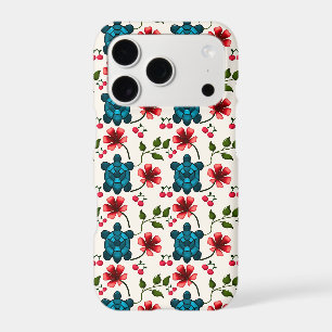 Cute Turtle Floral pattern