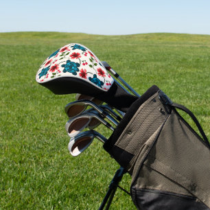 Cute Turtle Floral pattern Golf Head Cover