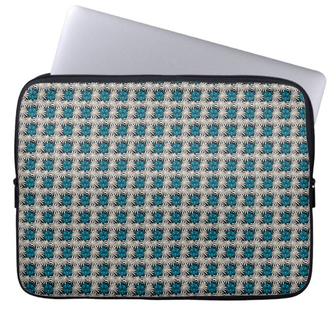 Cute Turtle Floral pattern  Laptop Sleeve (Front)