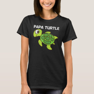 Cute Turtle For Men Dad Sea Turtle Reptile Animal T-Shirt