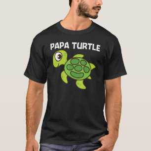 Cute Turtle For Men Dad Sea Turtle Reptile Animal T-Shirt