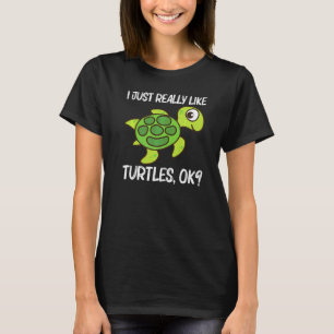 Cute Turtle For Men Women Sea Turtle Reptile Anima T-Shirt
