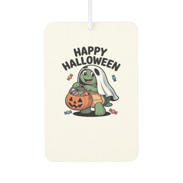 Cute Turtle Ghost Costume � Adorable Halloween Tri Car Air Freshener (Front)