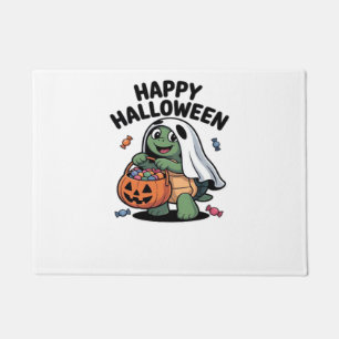 Cute Turtle Ghost Costume � Adorable Halloween Tri Doormat