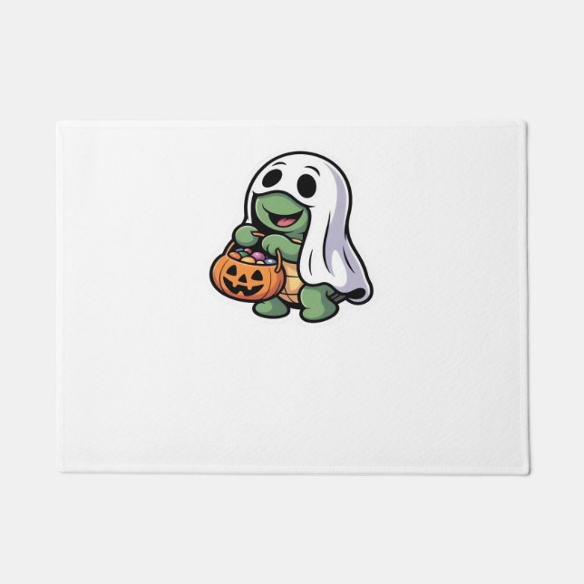 Cute Turtle Ghost Costume � Adorable Halloween Tri Doormat (Front)