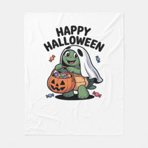 Cute Turtle Ghost Costume � Adorable Halloween Tri Fleece Blanket