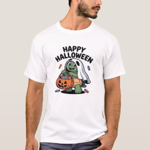 Cute Turtle Ghost Costume � Adorable Halloween Tri T-Shirt