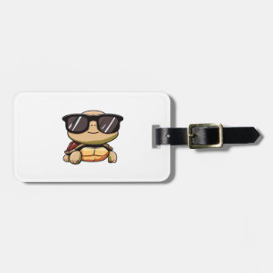 Cute Turtle Halloween 2023 sunglasses Costume Over Luggage Tag