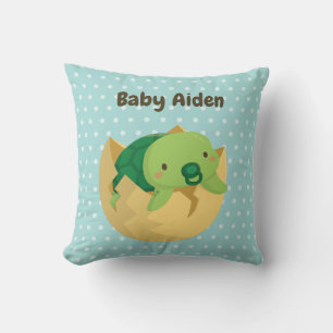 Cute Turtle Just Hatched Nursery Room Decor Pillow