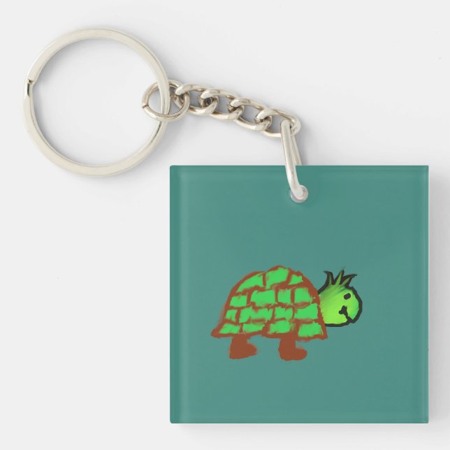 Cute Turtle  Key Ring (Front)