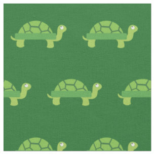 Cute Turtle Kid Baby Nursery Green Tortoise Fabric