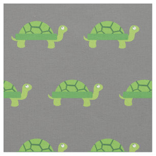 Cute Turtle Kid Baby Nursery Grey Tortoise Fabric