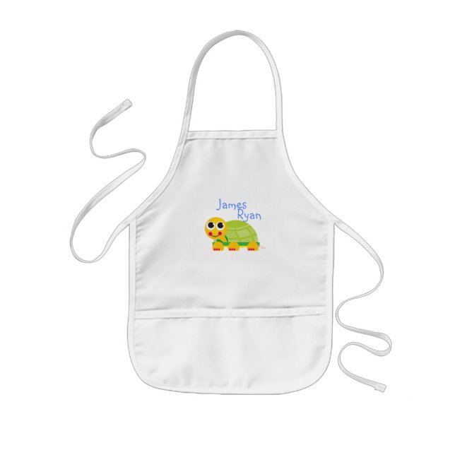 Cute Turtle Kids Apron (Front)