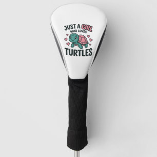 Cute Turtle Lover Girl Vintage Engraving Shirt Des Golf Head Cover
