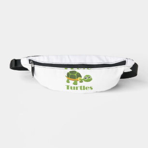 Cute Turtle loving Kid Reptile Fan Bum Bags