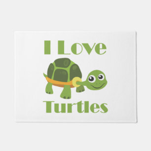 Cute Turtle loving Kid Reptile Fan Doormat