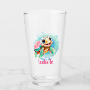 Cute Turtle Name Kids  Glass