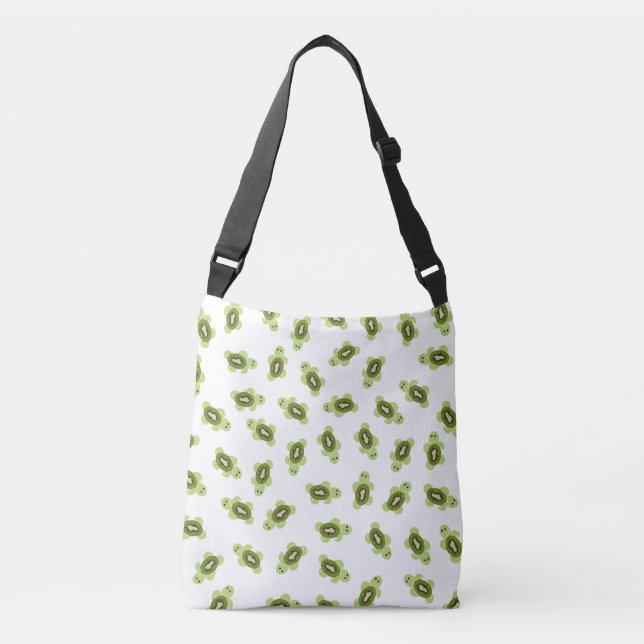 Cute turtle pattern  crossbody bag (Front)