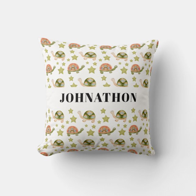 Cute Turtle Pattern   Cushion (Front)