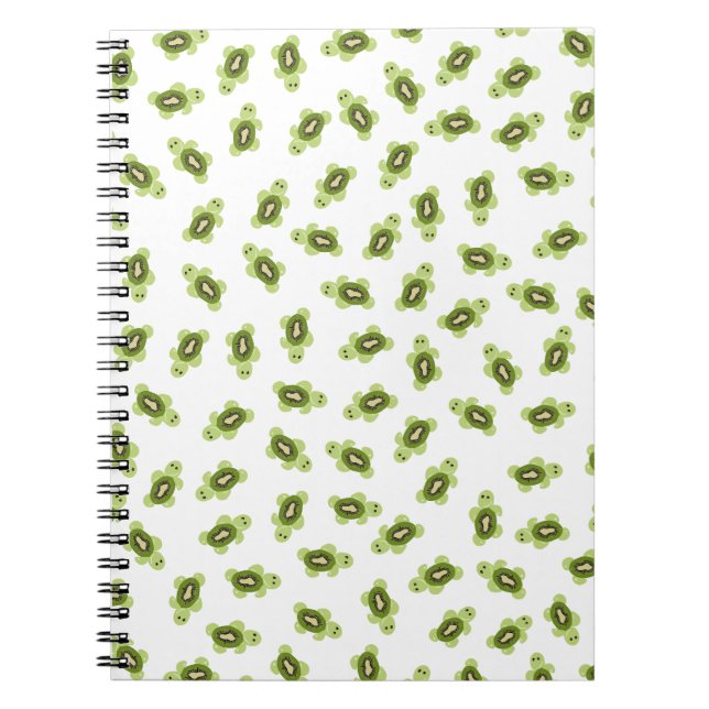 Cute turtle pattern  notebook (Front)