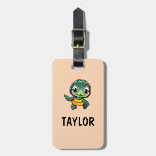 Cute Turtle Personalised Colourful Bag Backpack Luggage Tag