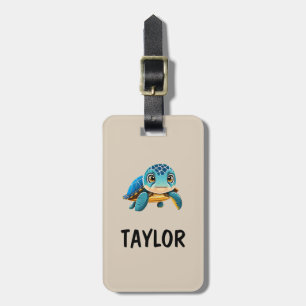 Cute Turtle Personalised Colourful Bag Backpack Luggage Tag