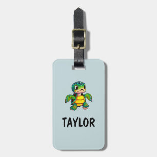 Cute Turtle Personalised Colourful Bag Backpack Luggage Tag